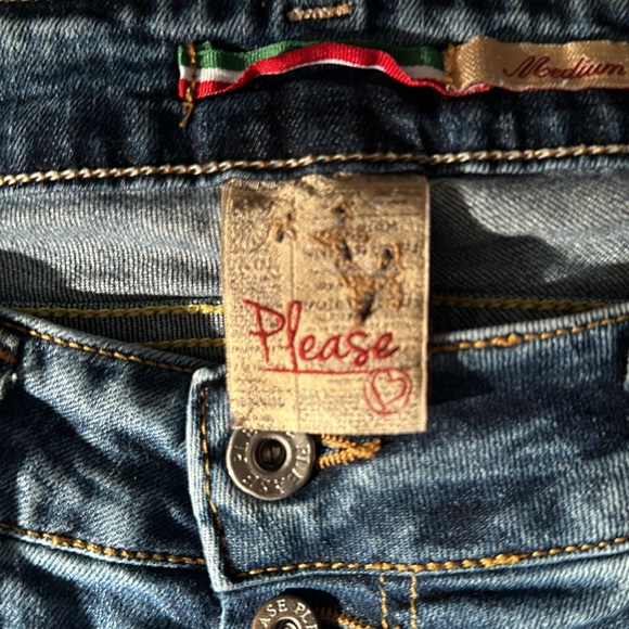 Please Jeans faded button up size medium. - Picture 4 of 7